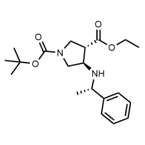 1-(Tert-butyl) 3-ethyl (3S,4R)-4-(((S)-1-phenylethyl)amino)pyrrolidine-1,3-dicarboxylate|CS-0471172
