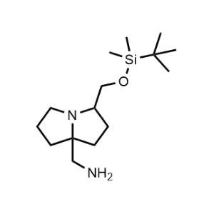 (3-(((Tert-butyldimethylsilyl)oxy)methyl)tetrahydro-1H-pyrrolizin-7a(5H)-yl)methanamine|CS-0471473