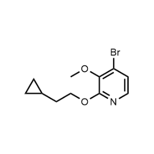 4-Bromo-2-(2-cyclopropylethoxy)-3-methoxypyridine|CS-0471502