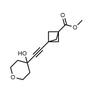 Methyl 3-((4-hydroxytetrahydro-2H-pyran-4-yl)ethynyl)bicyclo[1.1.1]Pentane-1-carboxylate|CS-0471766