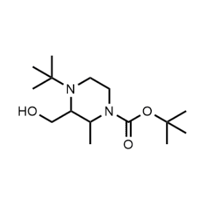 Tert-butyl 4-(tert-butyl)-3-(hydroxymethyl)-2-methylpiperazine-1-carboxylate|CS-0471820
