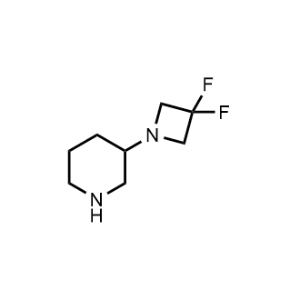 3-(3,3-Difluoroazetidin-1-yl)piperidine|CS-0471837