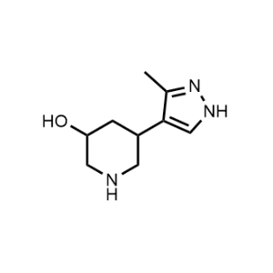 5-(3-Methyl-1H-pyrazol-4-yl)piperidin-3-ol|CS-0471869