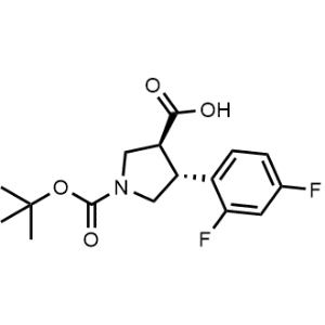 (3S,4R)-1-(tert-butoxycarbonyl)-4-(2,4-difluorophenyl)pyrrolidine-3-carboxylic acid|CS-0472010