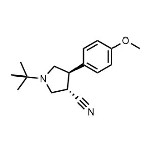 (3S,4R)-1-(tert-butyl)-4-(4-methoxyphenyl)pyrrolidine-3-carbonitrile|CS-0472012