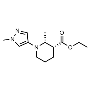 Ethyl (2R,3R)-2-methyl-1-(1-methyl-1H-pyrazol-4-yl)piperidine-3-carboxylate|CS-0472070