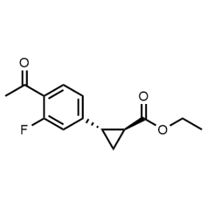 Ethyl (1S,2S)-2-(4-acetyl-3-fluorophenyl)cyclopropane-1-carboxylate|CS-0472124