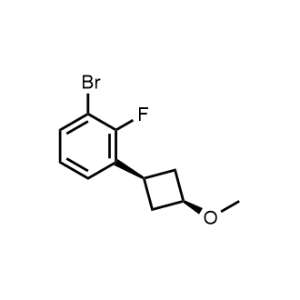 1-Bromo-2-fluoro-3-((1s,3s)-3-methoxycyclobutyl)benzene|CS-0472164