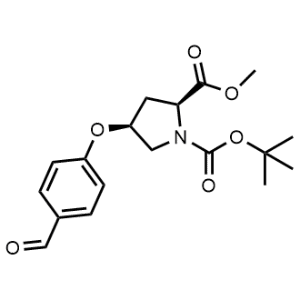 1-(Tert-butyl) 2-methyl (2S,4S)-4-(4-formylphenoxy)pyrrolidine-1,2-dicarboxylate|CS-0472233