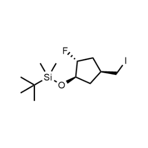Tert-butyl(((1R,2R,4S)-2-fluoro-4-(iodomethyl)cyclopentyl)oxy)dimethylsilane|CS-0472244