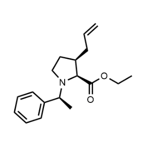 Ethyl (2S,3R)-3-allyl-1-((S)-1-phenylethyl)pyrrolidine-2-carboxylate|CS-0472249