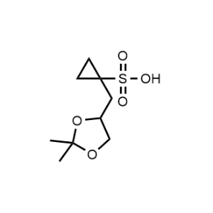 1-((2,2-Dimethyl-1,3-dioxolan-4-yl)methyl)cyclopropane-1-sulfonic acid|CS-0472666