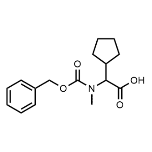 2-(((Benzyloxy)carbonyl)(methyl)amino)-2-cyclopentylacetic acid|CS-0472874