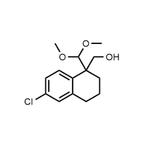 (6-Chloro-1-(dimethoxymethyl)-1,2,3,4-tetrahydronaphthalen-1-yl)methanol|CS-0472955