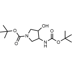 Tert-butyl 3-((tert-butoxycarbonyl)amino)-4-hydroxypyrrolidine-1-carboxylate|CS-0473025