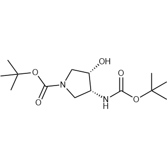 rel-tert-Butyl (3R,4S)-3-((tert-butoxycarbonyl)amino)-4-hydroxypyrrolidine-1-carboxylate|CS-0473028