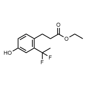 Ethyl 3-(2-(1,1-difluoroethyl)-4-hydroxyphenyl)propanoate|CS-0473399