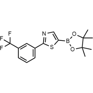 5-(4,4,5,5-Tetramethyl-1,3,2-dioxaborolan-2-yl)-2-(3-(trifluoromethyl)phenyl)thiazole|CS-0473631