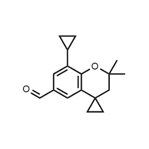 8-Cyclopropyl-2,2-dimethylspiro[chromane-4,1'-cyclopropane]-6-carbaldehyde|CS-0473761