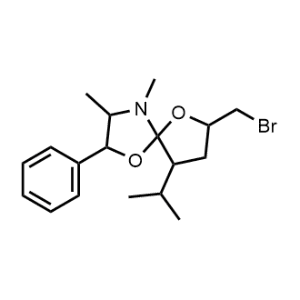 7-(Bromomethyl)-9-isopropyl-3,4-dimethyl-2-phenyl-1,6-dioxa-4-azaspiro[4.4]Nonane|CS-0473816