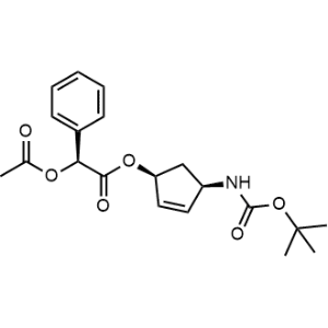 (1S,4R)-4-((tert-butoxycarbonyl)amino)cyclopent-2-en-1-yl (S)-2-acetoxy-2-phenylacetate|CS-0474063