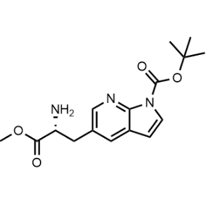 Tert-butyl (R)-5-(2-amino-3-methoxy-3-oxopropyl)-1H-pyrrolo[2,3-b]pyridine-1-carboxylate|CS-0474535