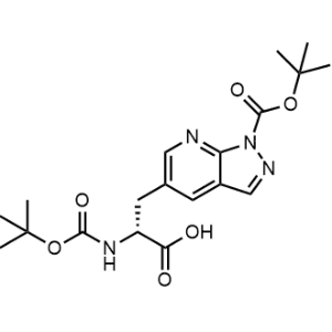(R)-3-(1-(tert-butoxycarbonyl)-1H-pyrazolo[3,4-b]pyridin-5-yl)-2-((tert-butoxycarbonyl)amino)propanoic acid|CS-0474539