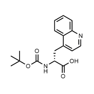 (R)-2-((tert-butoxycarbonyl)amino)-3-(quinolin-4-yl)propanoic acid|CS-0474557