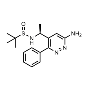 N-((S)-1-(6-amino-3-phenylpyridazin-4-yl)ethyl)-2-methylpropane-2-sulfinamide|CS-0474567