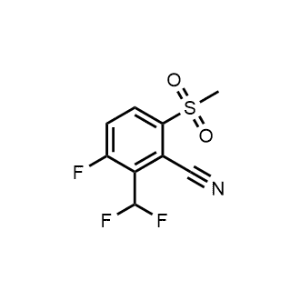2-(Difluoromethyl)-3-fluoro-6-(methylsulfonyl)benzonitrile|CS-0475185