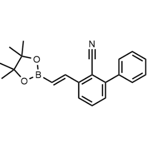(E)-3-(2-(4,4,5,5-tetramethyl-1,3,2-dioxaborolan-2-yl)vinyl)-[1,1'-biphenyl]-2-carbonitrile|CS-0475919