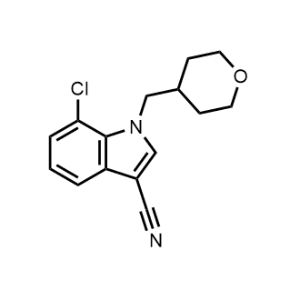 7-Chloro-1-((tetrahydro-2H-pyran-4-yl)methyl)-1H-indole-3-carbonitrile|CS-0477020