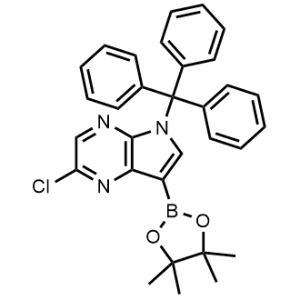 2-Chloro-7-(4,4,5,5-tetramethyl-1,3,2-dioxaborolan-2-yl)-5-trityl-5H-pyrrolo[2,3-b]pyrazine|CS-0477189