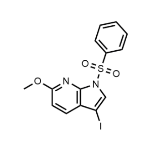 3-Iodo-6-methoxy-1-(phenylsulfonyl)-1H-pyrrolo[2,3-b]pyridine|CS-0477191