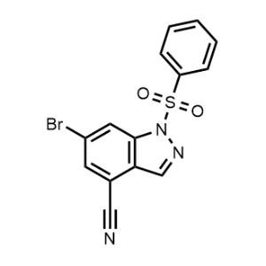6-Bromo-1-(phenylsulfonyl)-1H-indazole-4-carbonitrile|CS-0477264