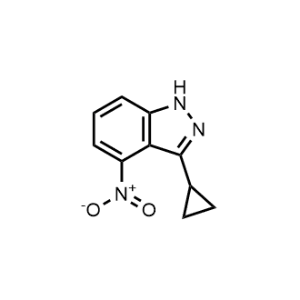 3-Cyclopropyl-4-nitro-1H-indazole|CS-0477295