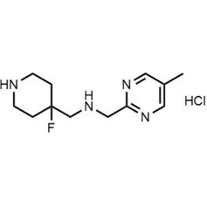 1-(4-Fluoropiperidin-4-yl)-N-((5-methylpyrimidin-2-yl)methyl)methanamine hydrochloride|CS-0477465
