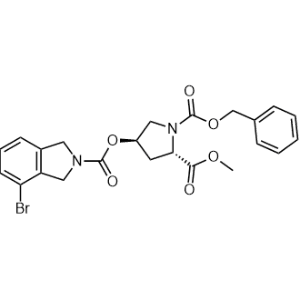 1-Benzyl 2-methyl (2S,4R)-4-((4-bromoisoindoline-2-carbonyl)oxy)pyrrolidine-1,2-dicarboxylate|CS-0477502