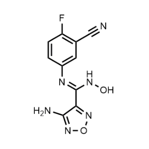 (Z)-4-amino-N'-(3-cyano-4-fluorophenyl)-N-hydroxy-1,2,5-oxadiazole-3-carboximidamide|CS-0477526