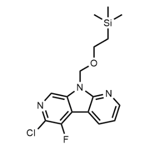 6-Chloro-5-fluoro-9-((2-(trimethylsilyl)ethoxy)methyl)-9H-pyrrolo[2,3-b:5,4-c']dipyridine|CS-0477530
