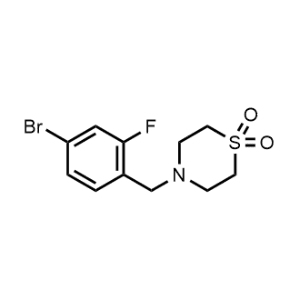 4-(4-Bromo-2-fluorobenzyl)thiomorpholine 1,1-dioxide|CS-0477540