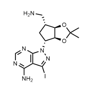 1-((3AS,4R,6R,6aR)-6-(aminomethyl)-2,2-dimethyltetrahydro-4H-cyclopenta[d][1,3]dioxol-4-yl)-3-iodo-1H-pyrazolo[3,4-d]pyrimidin-4-amine|CS-0477560