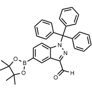 5-(4,4,5,5-Tetramethyl-1,3,2-dioxaborolan-2-yl)-1-trityl-1H-indazole-3-carbaldehyde|CS-0477966