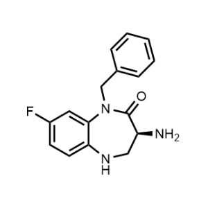(S)-3-amino-1-benzyl-8-fluoro-1,3,4,5-tetrahydro-2H-benzo[b][1,4]diazepin-2-one|CS-0479494