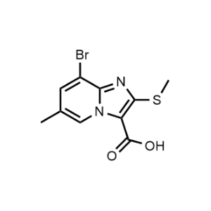 8-Bromo-6-methyl-2-(methylthio)imidazo[1,2-a]pyridine-3-carboxylic acid|CS-0479590