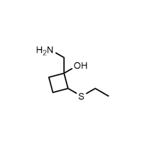 1-(Aminomethyl)-2-(ethylthio)cyclobutan-1-ol|CS-0481074