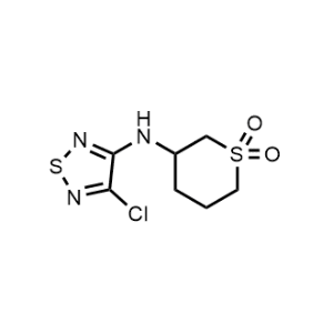 3-((4-Chloro-1,2,5-thiadiazol-3-yl)amino)tetrahydro-2H-thiopyran 1,1-dioxide|CS-0481163