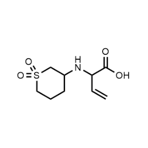 2-((1,1-Dioxidotetrahydro-2H-thiopyran-3-yl)amino)but-3-enoic acid|CS-0481178