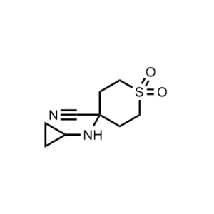 4-(Cyclopropylamino)tetrahydro-2H-thiopyran-4-carbonitrile 1,1-dioxide|CS-0481197