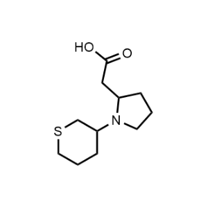 2-(1-(Tetrahydro-2H-thiopyran-3-yl)pyrrolidin-2-yl)acetic acid|CS-0481210